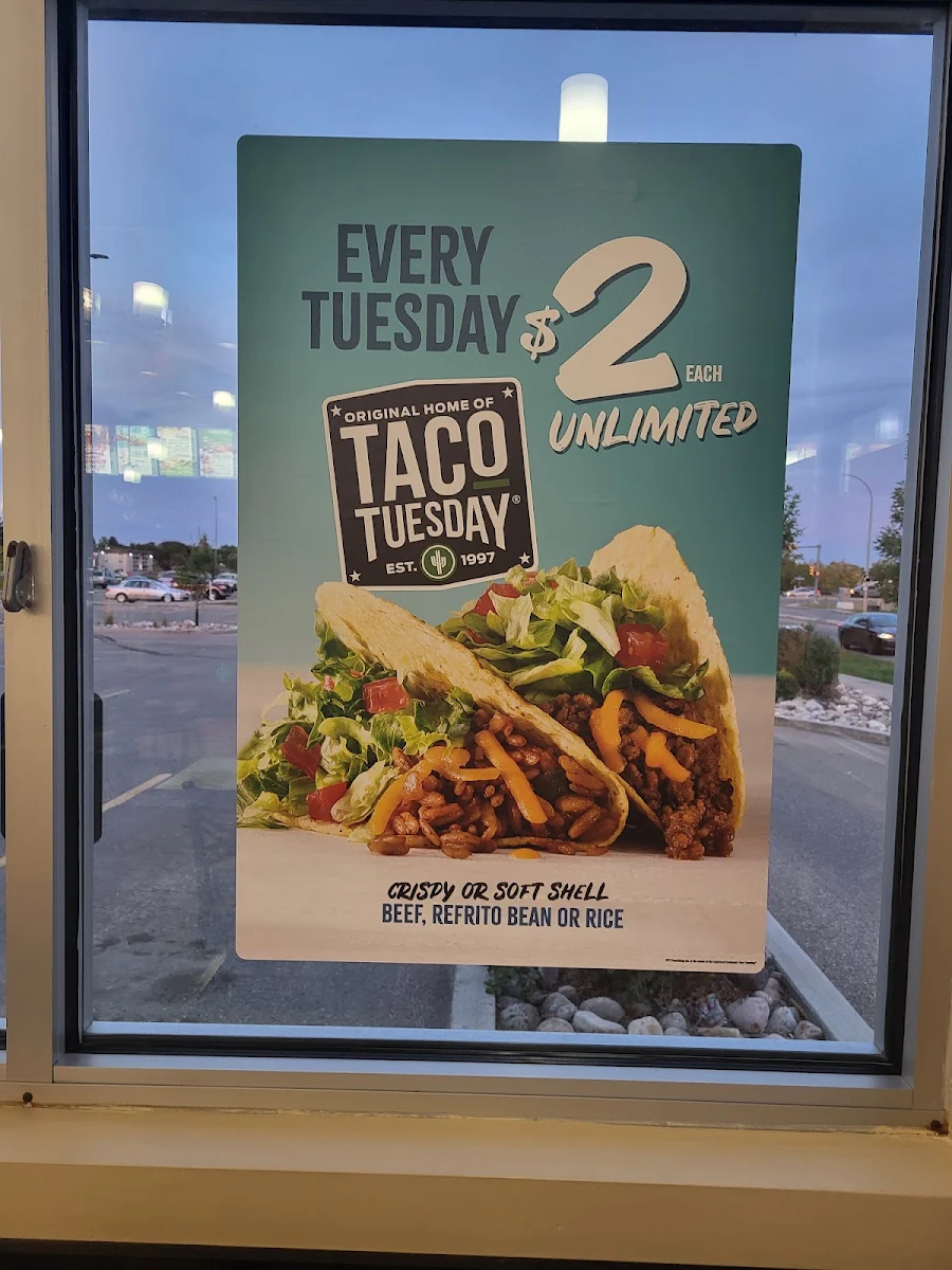 Menu, TacoTime