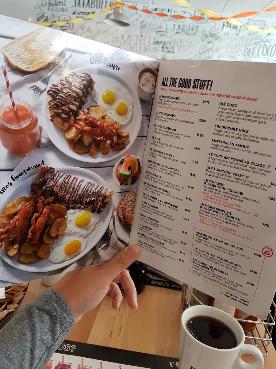 Menu, L'Œufrier (West Island)