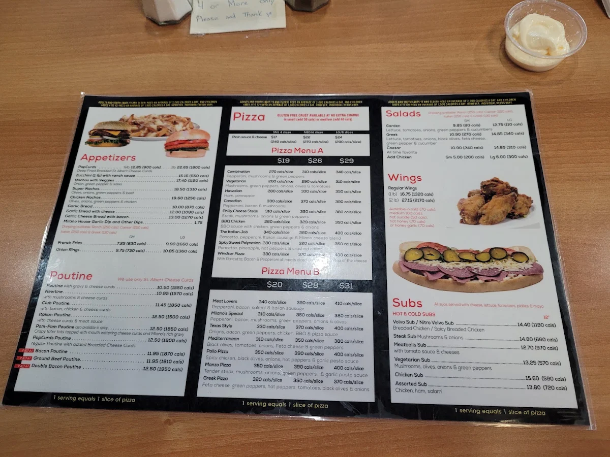 Menu, Skinny George's Smash Burgers & cheesesteaks