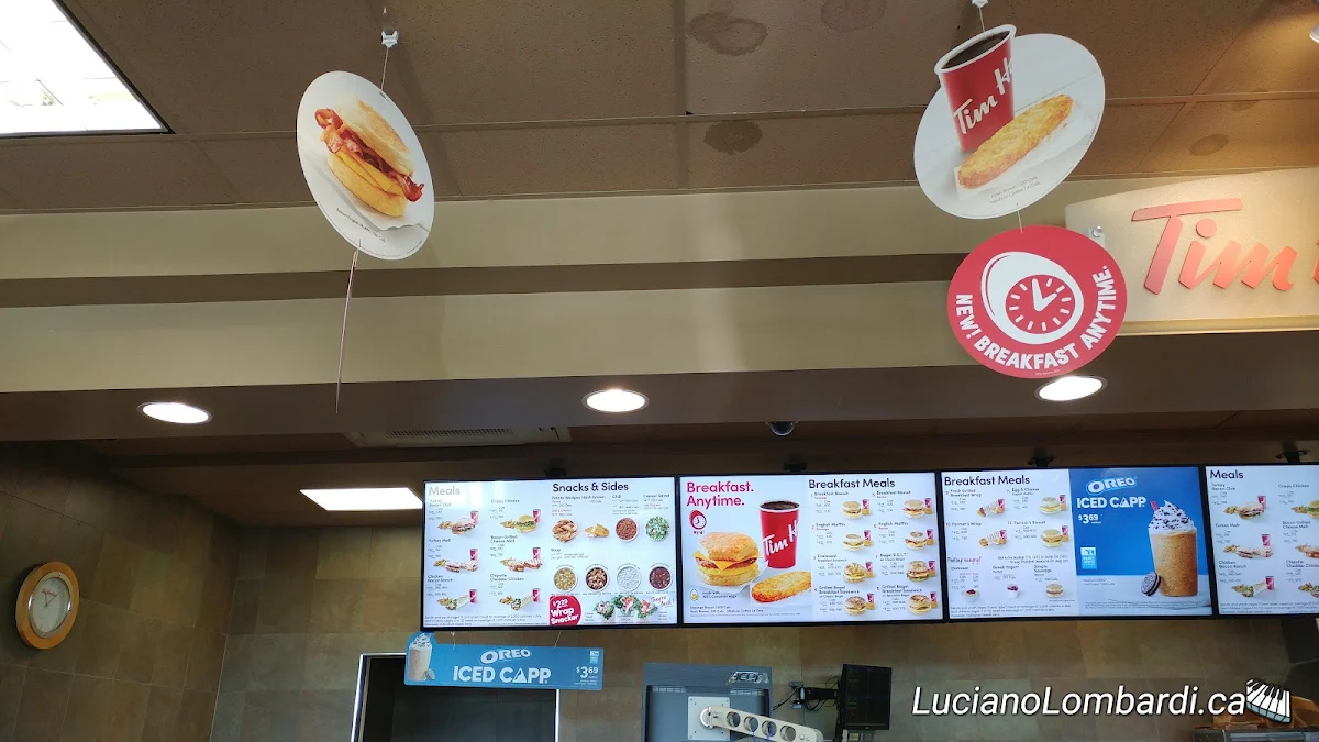 Menu, Tim Hortons