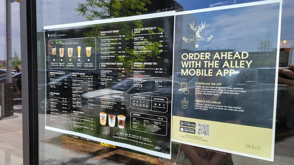 Menu, The Alley