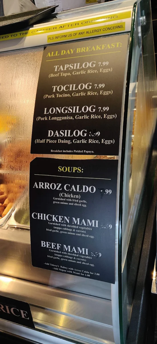 Menu, Remely’s Restaurant
