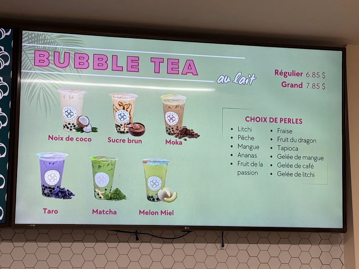 Menu, Samaya Desserts