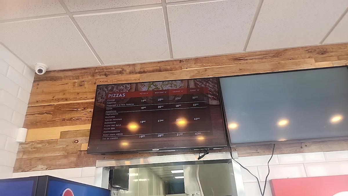 Menu, Pizza Salvatoré