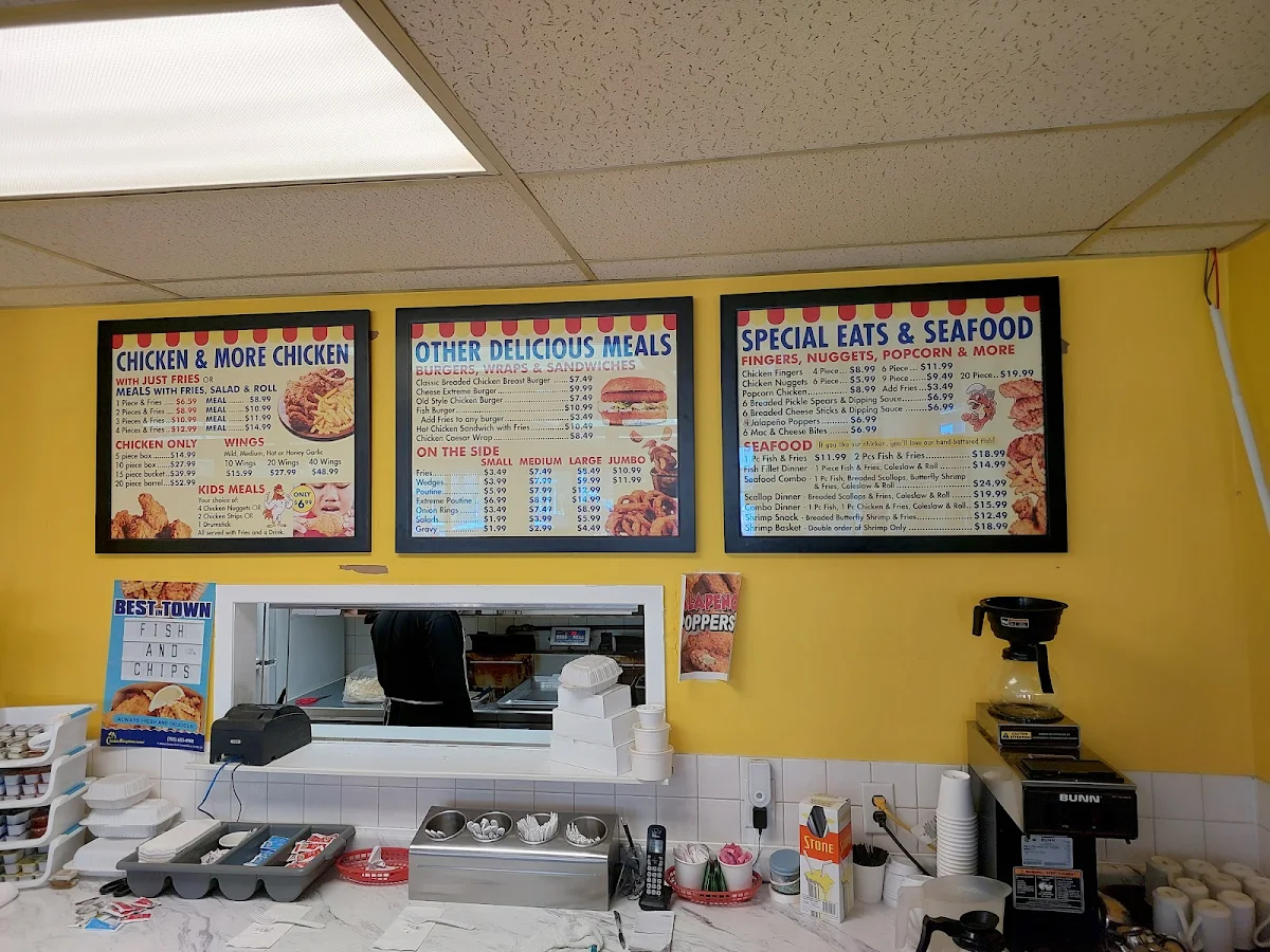 Menu, Chicken Kingdom & Seafood