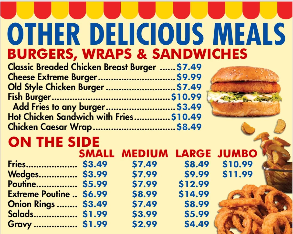 Menu, Chicken Kingdom & Seafood