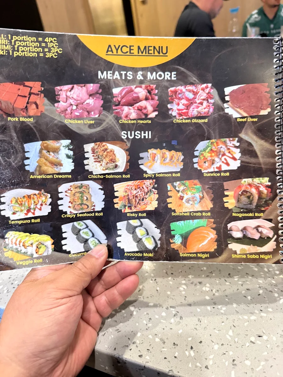 Menu, Jumble Eats - Red Deer - BBQ - Hotpot - Sushi