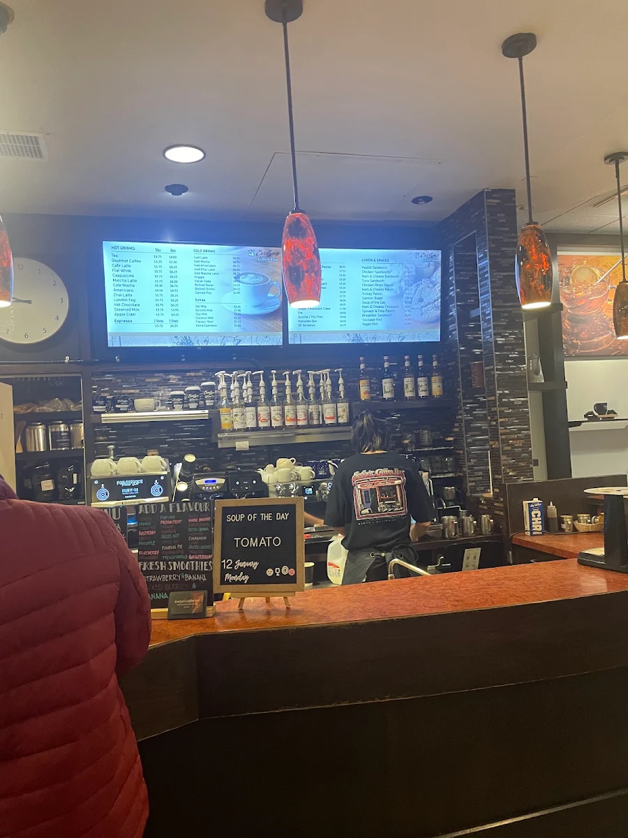 Menu, Evelyn's Coffee Bar
