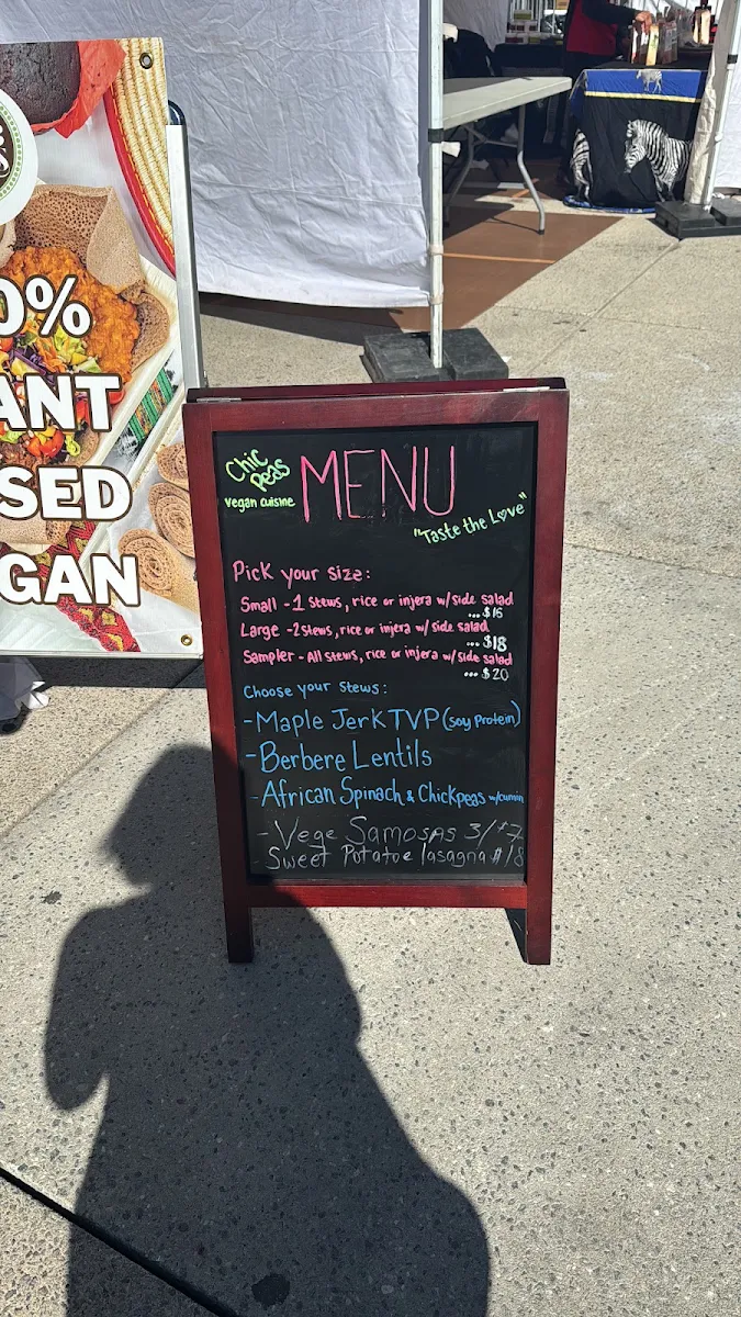 Menu, bloomer's Queen