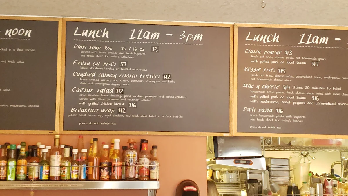 Menu, Okanagan Street Food