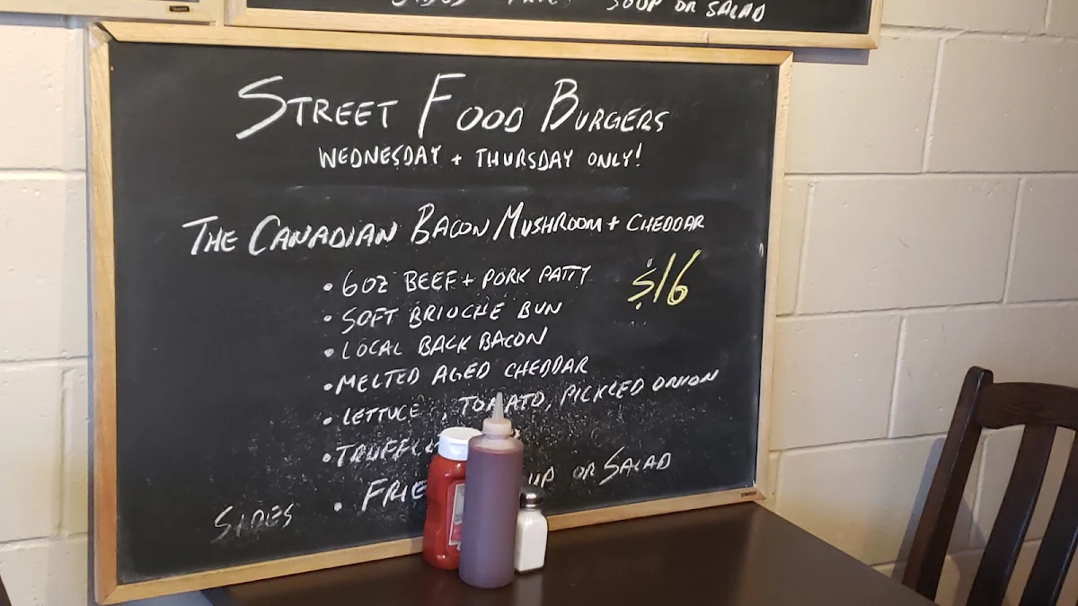 Menu, Okanagan Street Food