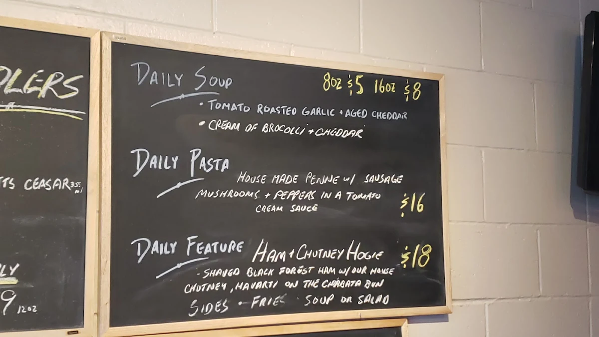 Menu, Okanagan Street Food