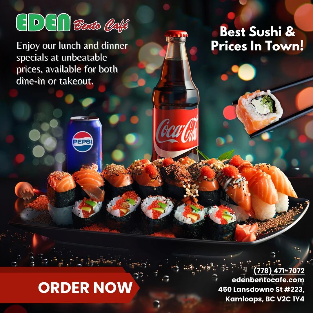 Menu, Eden Bento Café