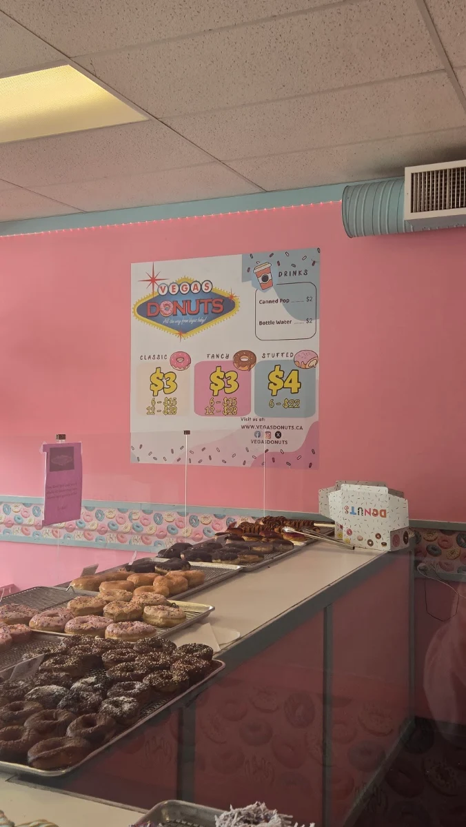 Menu, Vegas Donuts