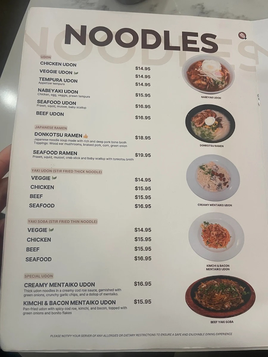 Menu, Nemo Sushi Bar