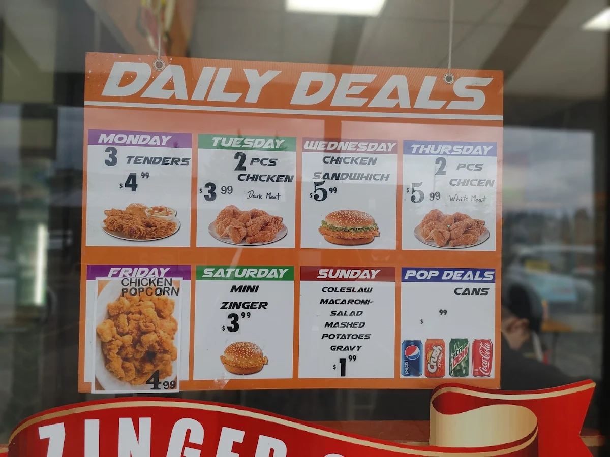Menu, Mir Zinger Chicken