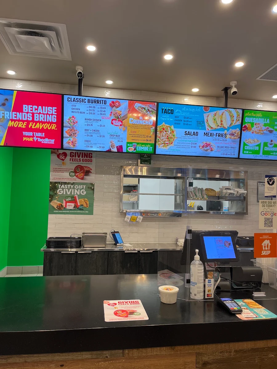 Menu, TacoTime
