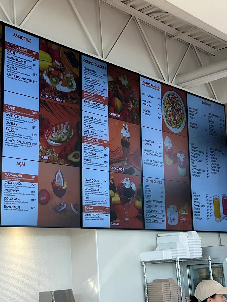 Menu, Antabli