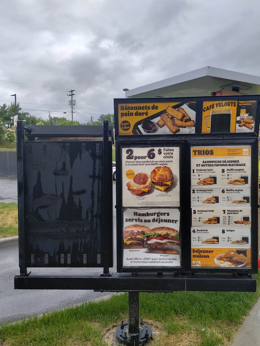 Menu, Burger King
