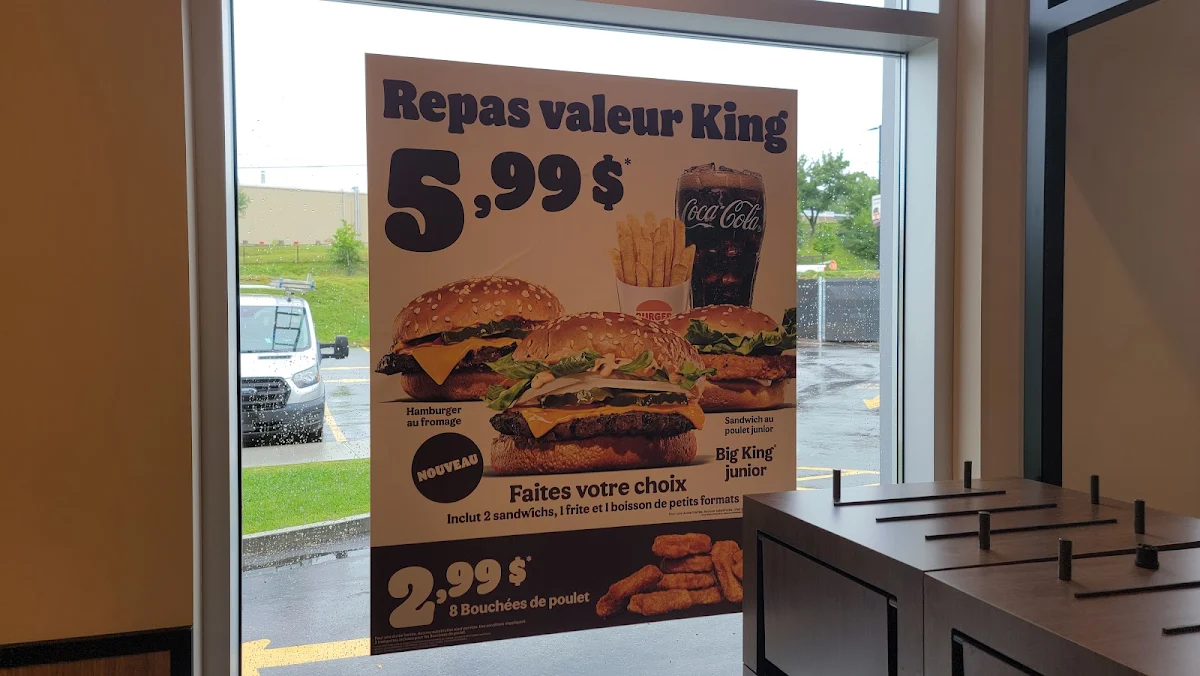 Menu, Burger King