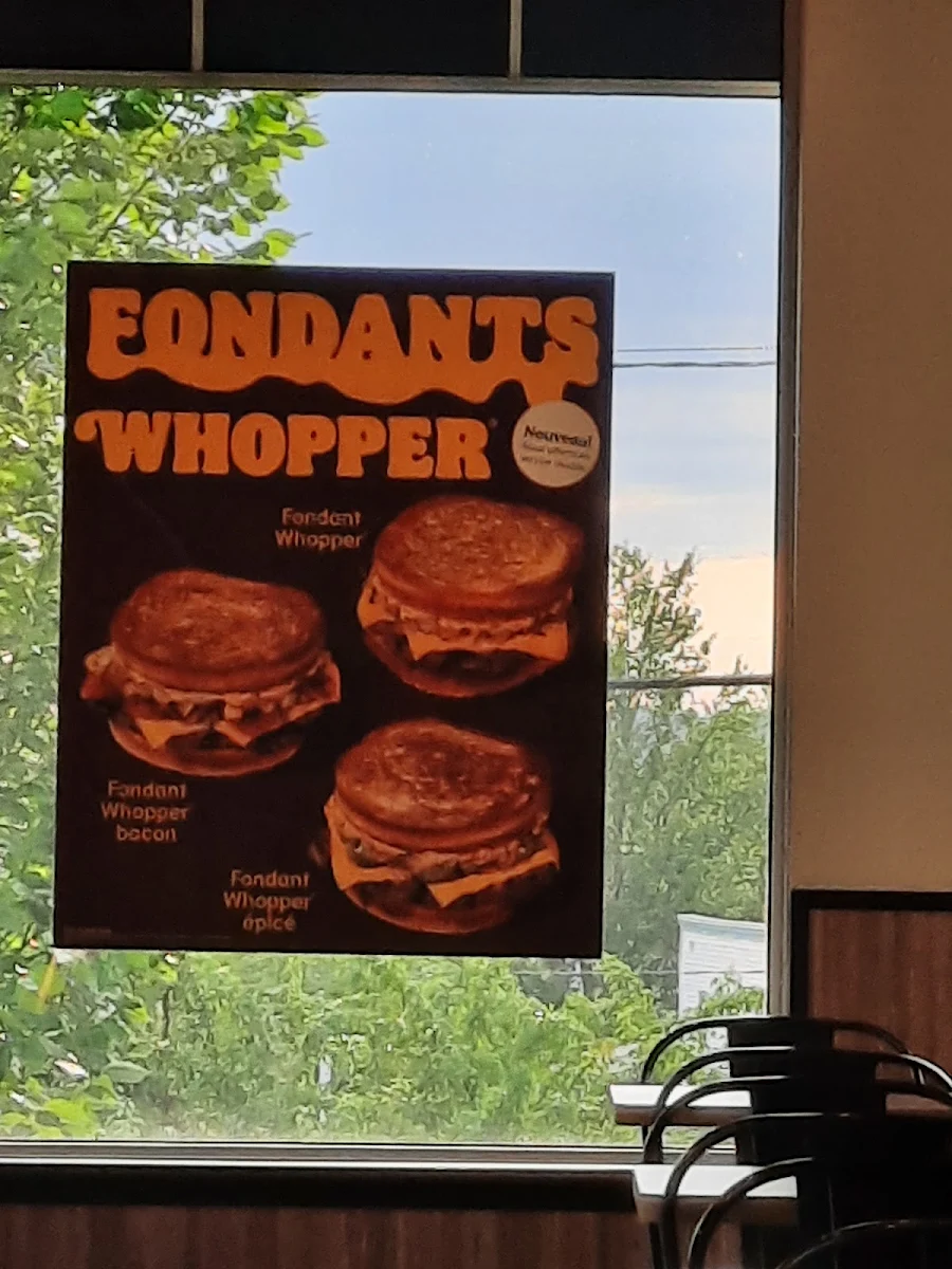 Menu, Burger King
