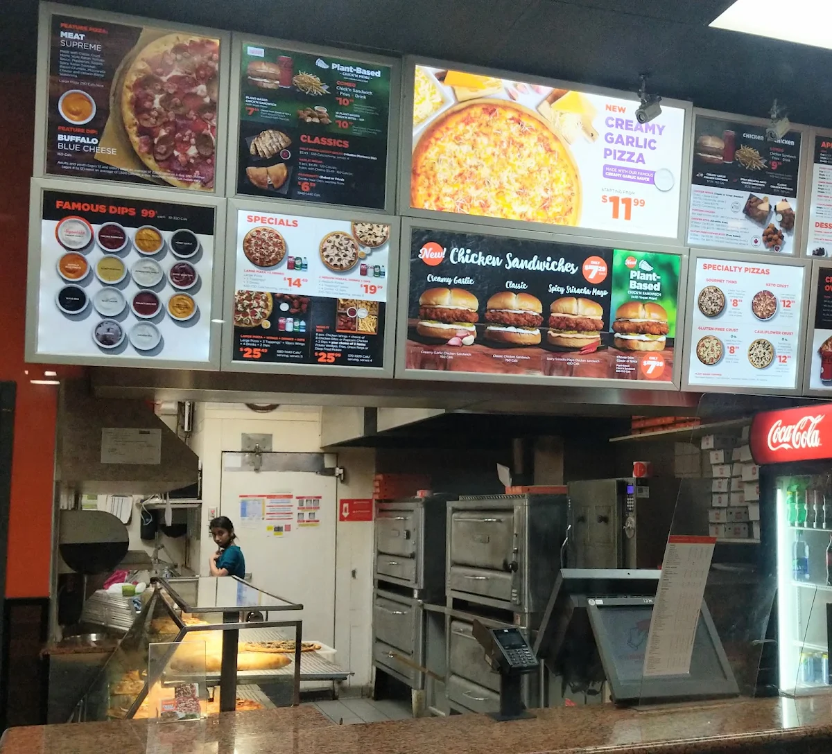 Menu, Pizza Pizza
