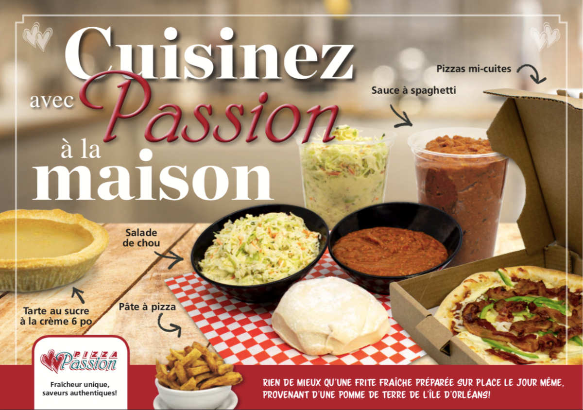 Menu, Pizza Passion