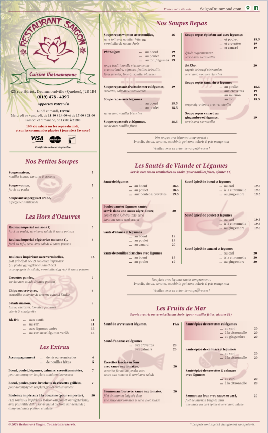 Menu photo 1