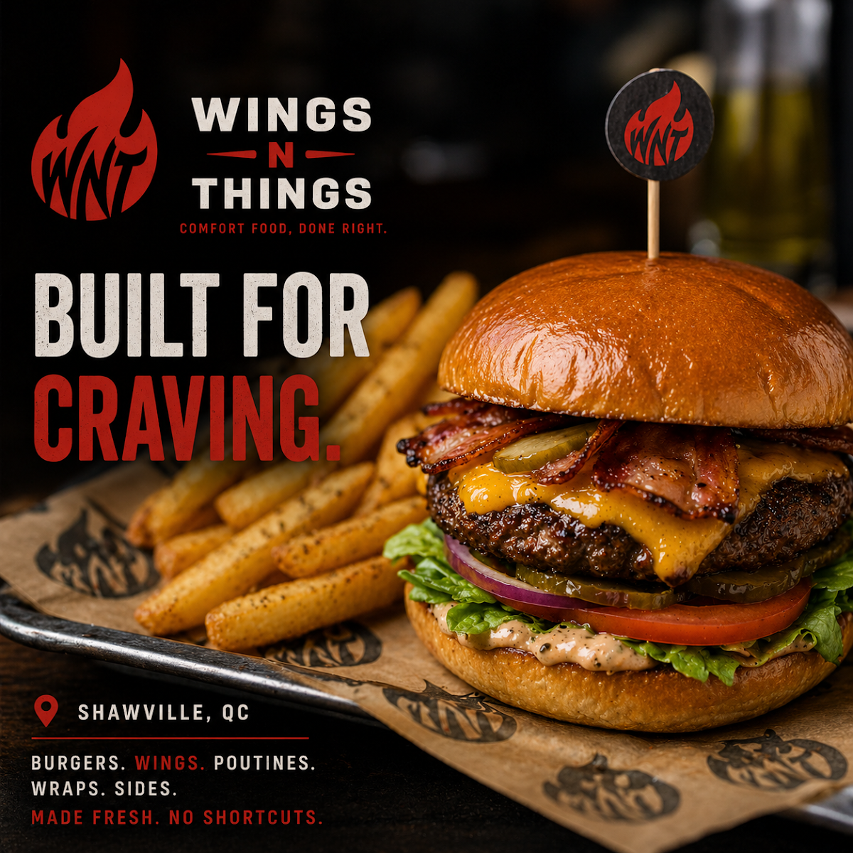 Menu, Wings N Things