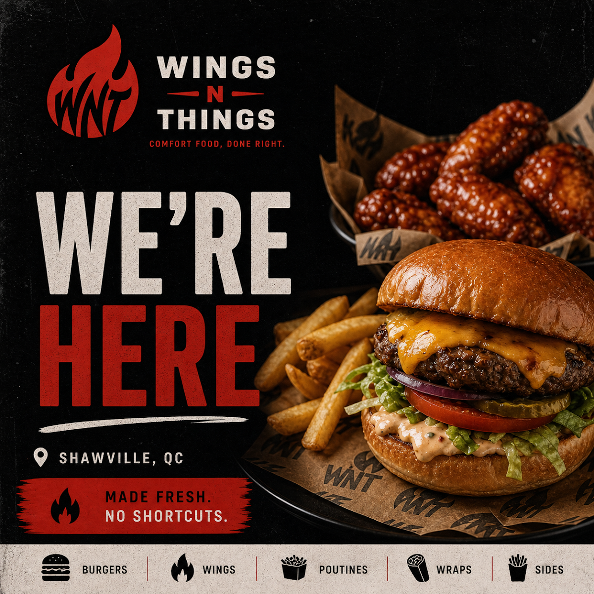 Menu, Wings N Things