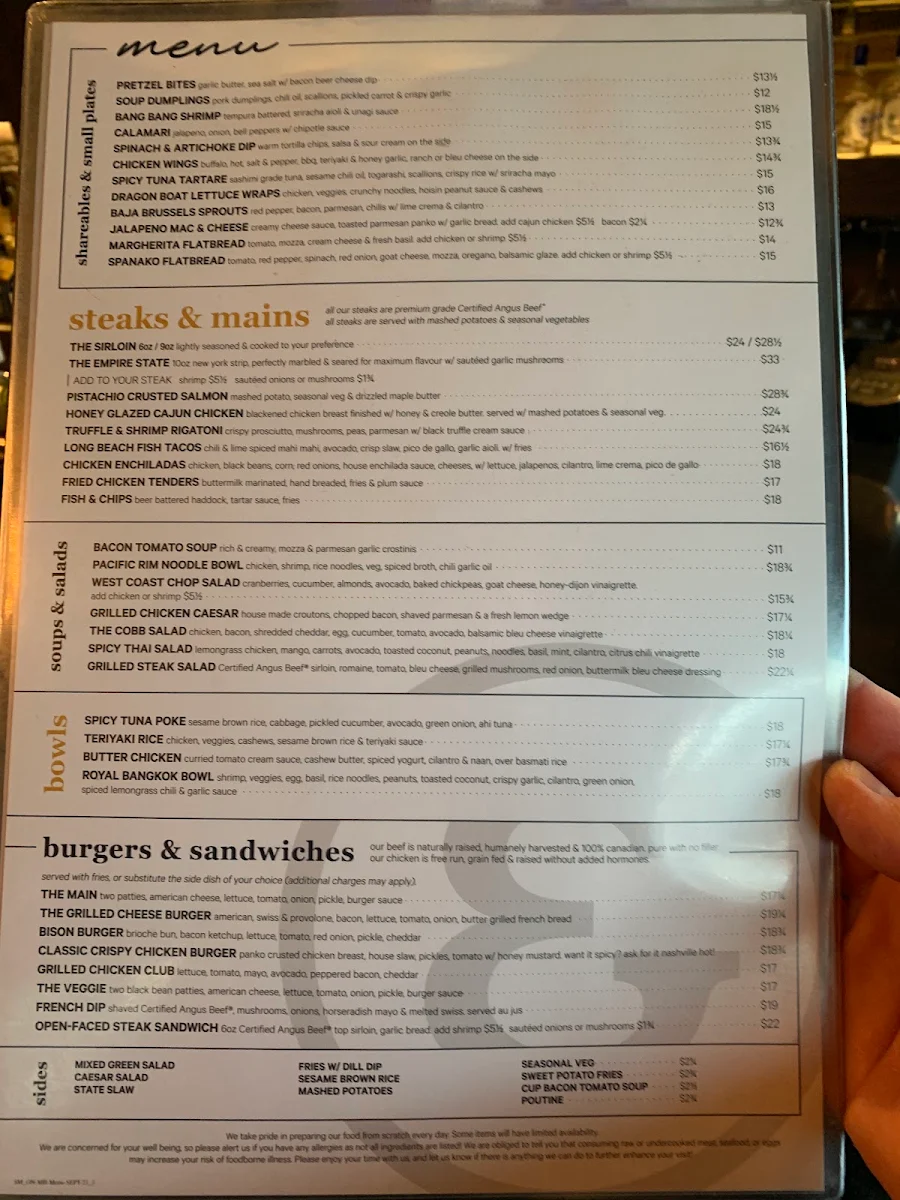 Menu, State & Main