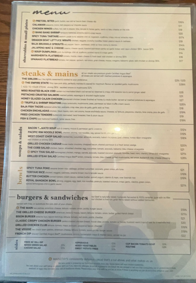 Menu, State & Main