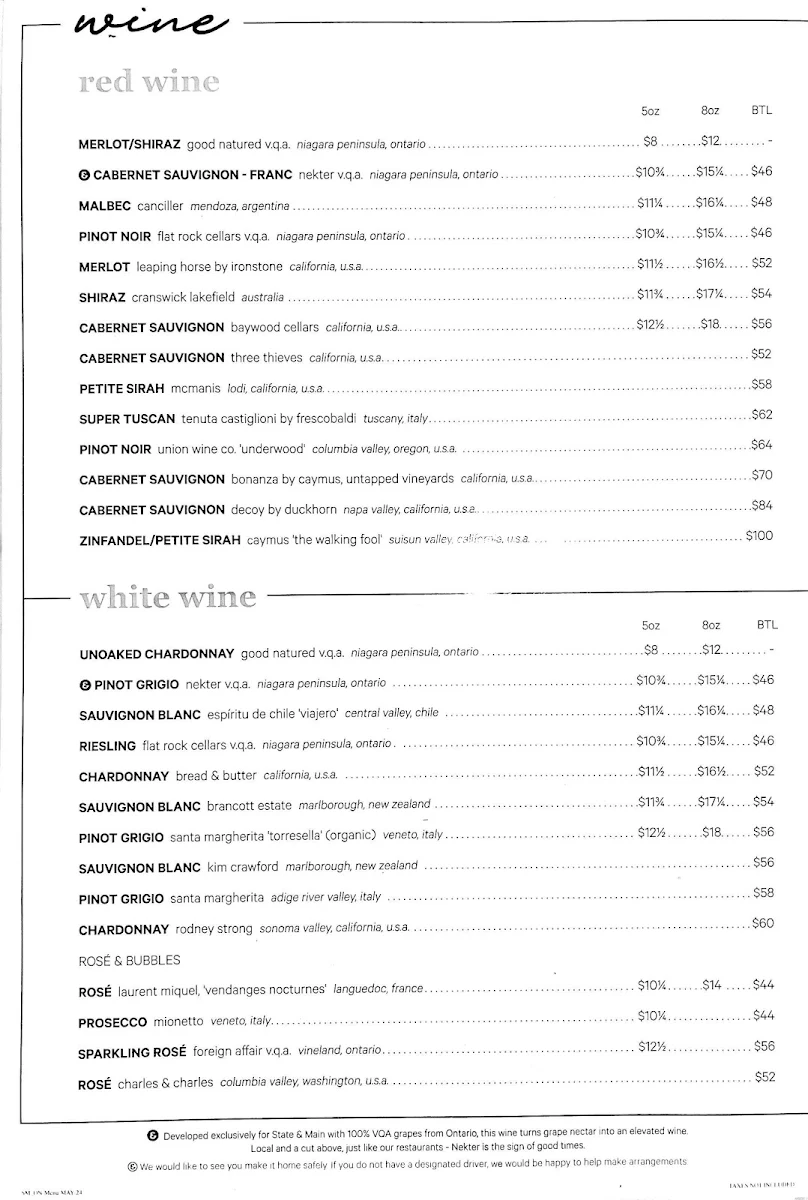 Menu, State & Main