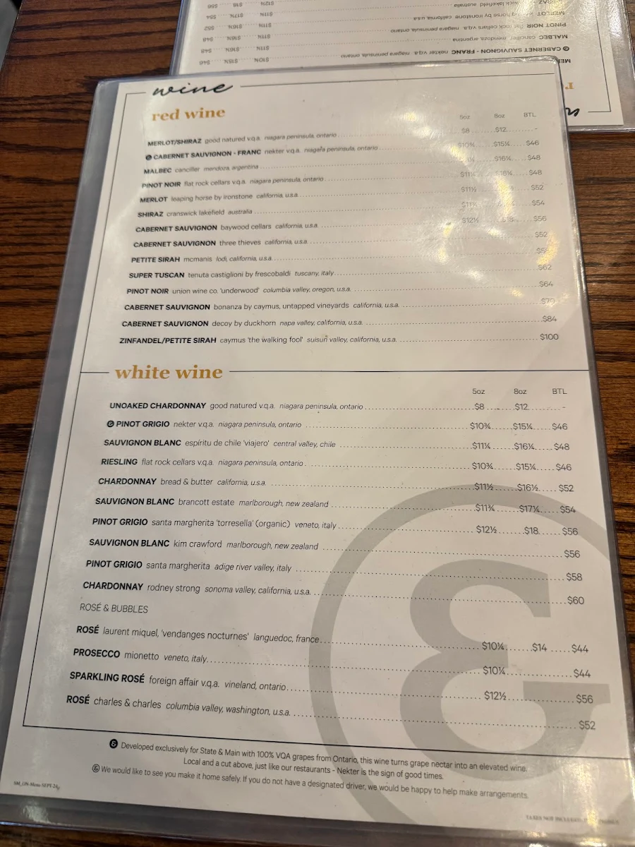 Menu, State & Main