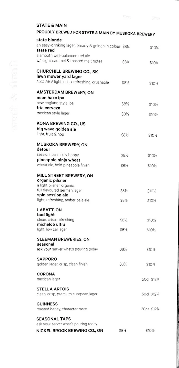 Menu, State & Main