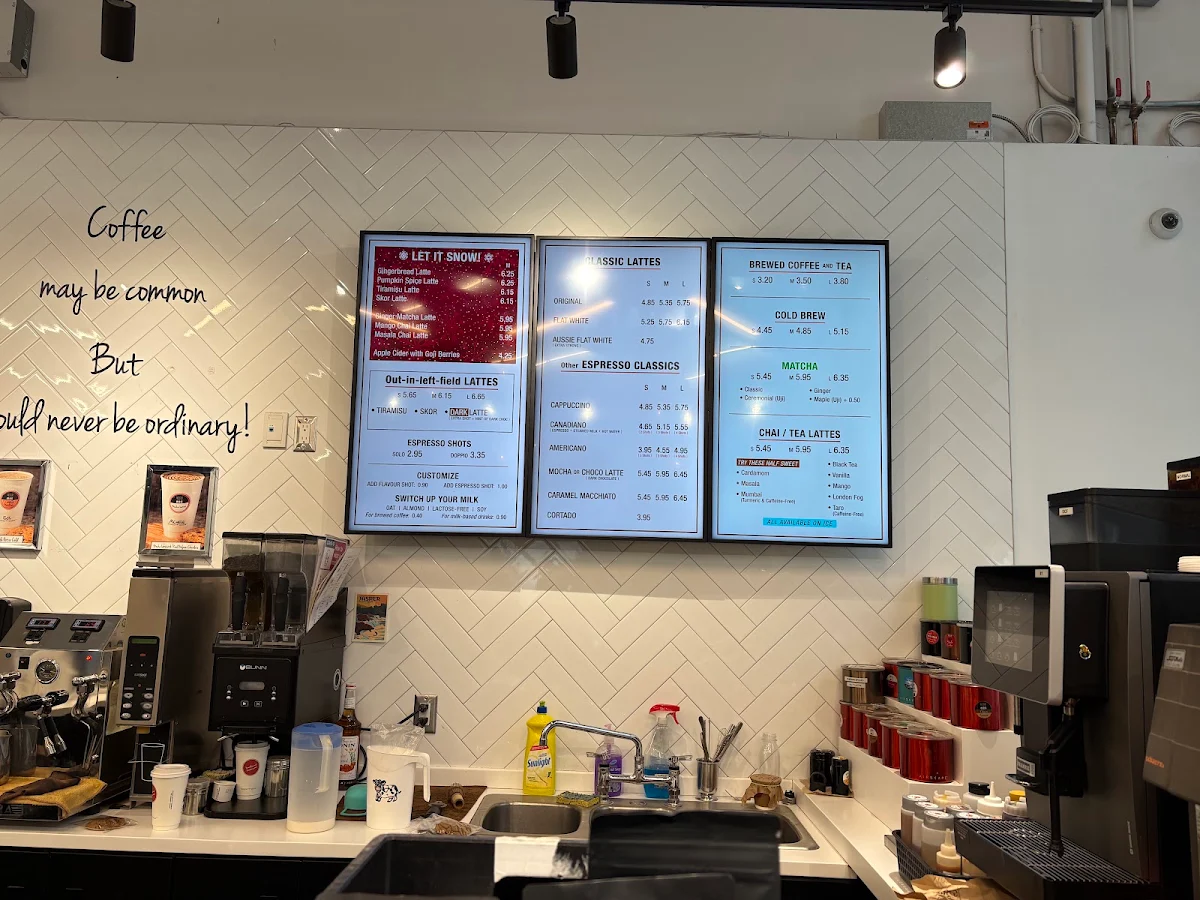 Menu, Mos Mos Coffee