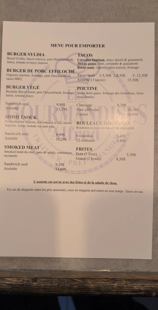 Menu photo 1