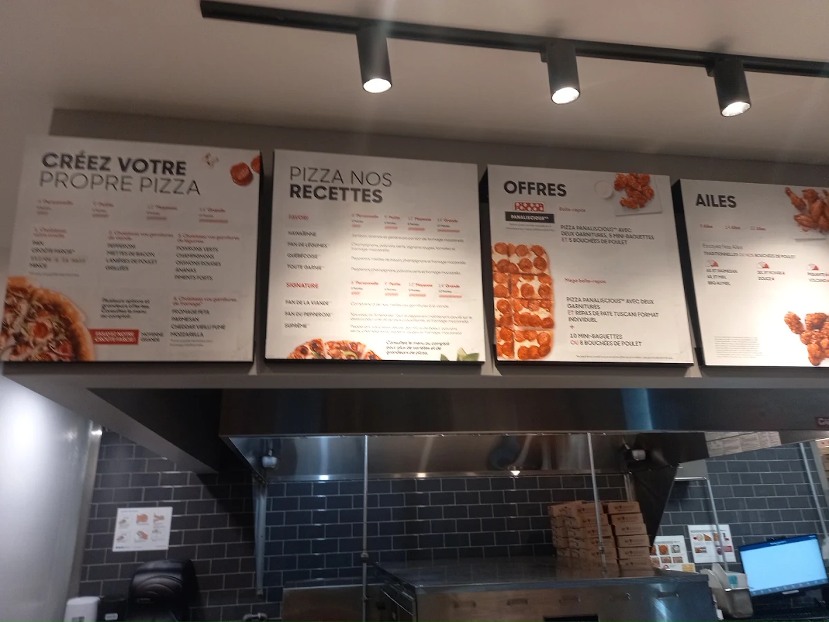 Menu, Pizza Hut
