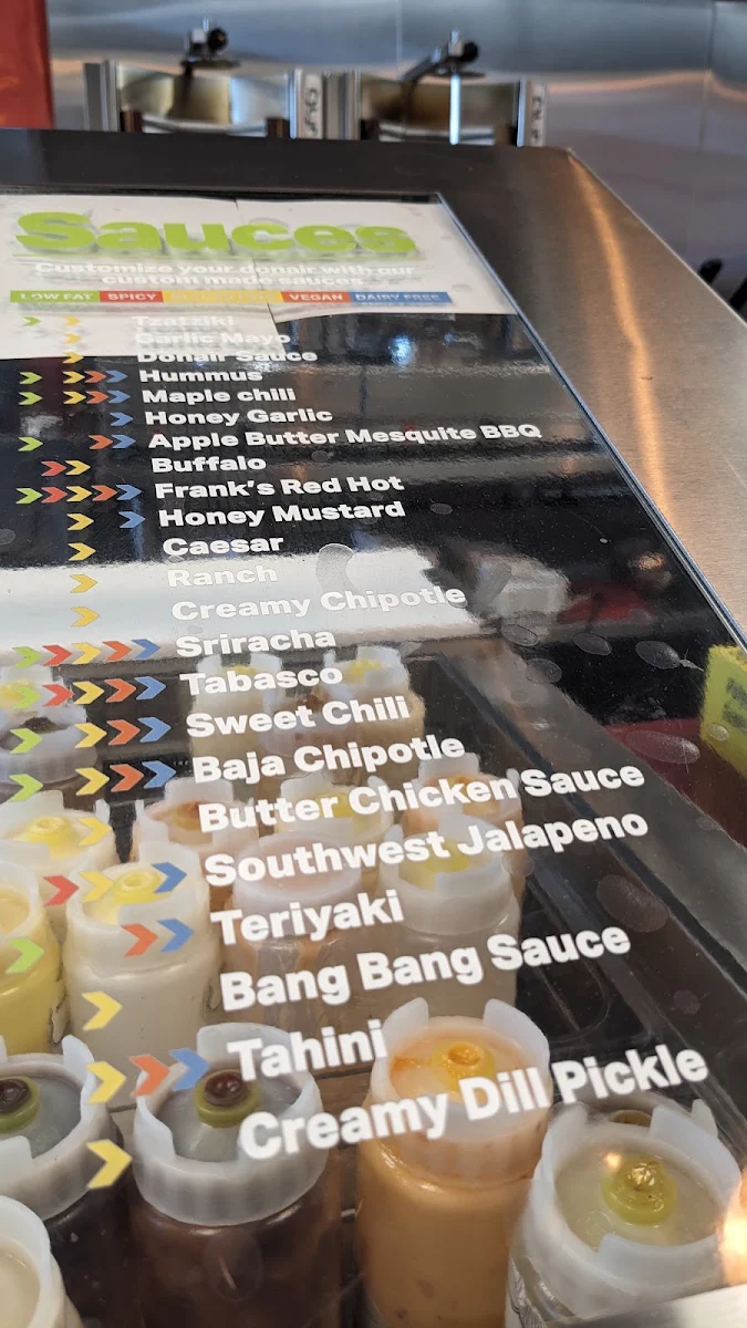 Menu, Prairie Donair Chappelle Commons