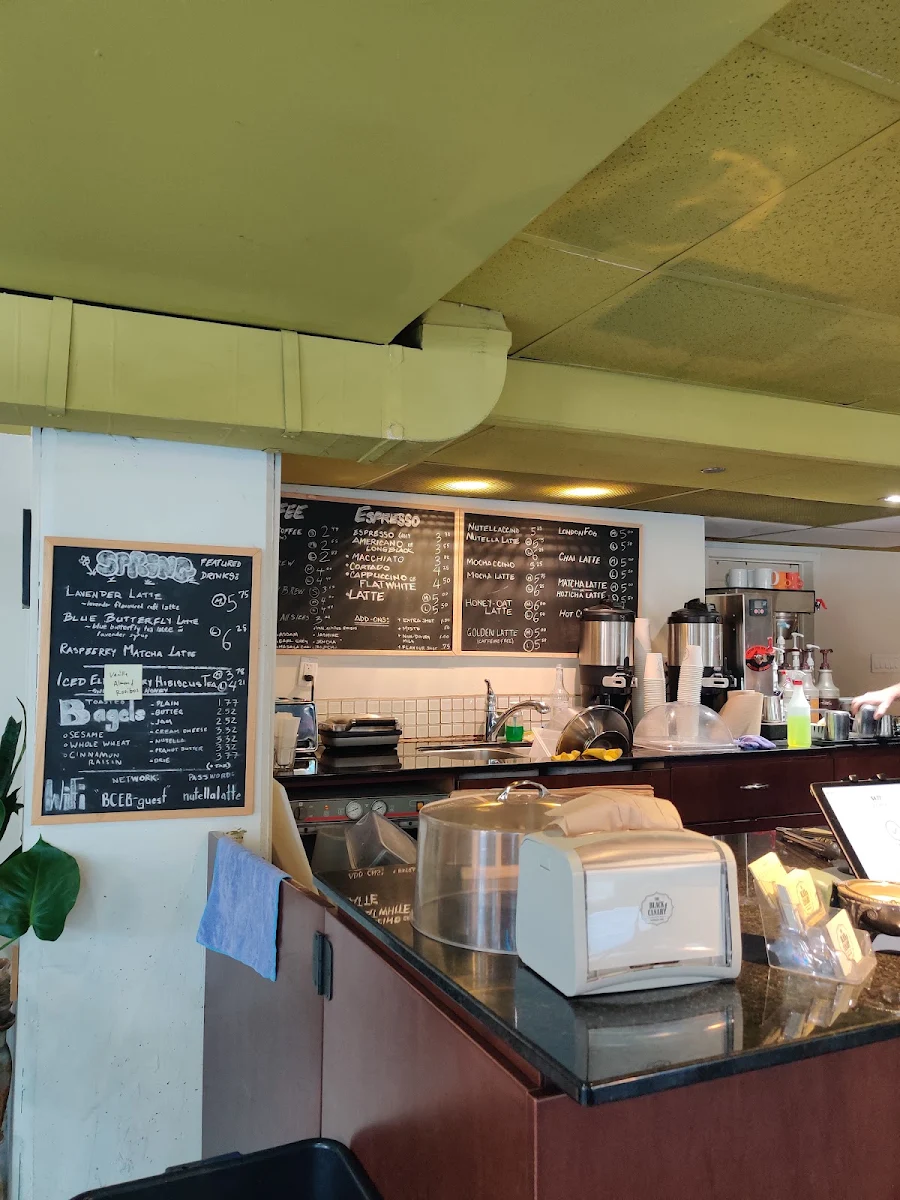 Menu, The Black Canary Espresso Bar (Sherbourne)