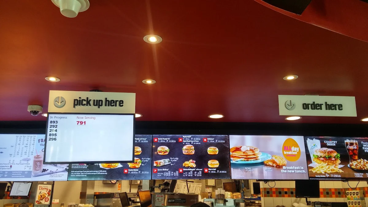 Menu, McDonald's