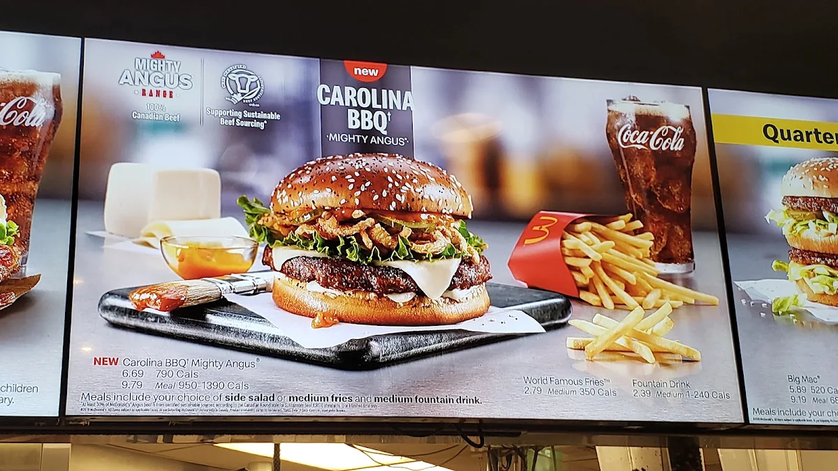 Menu, McDonald's