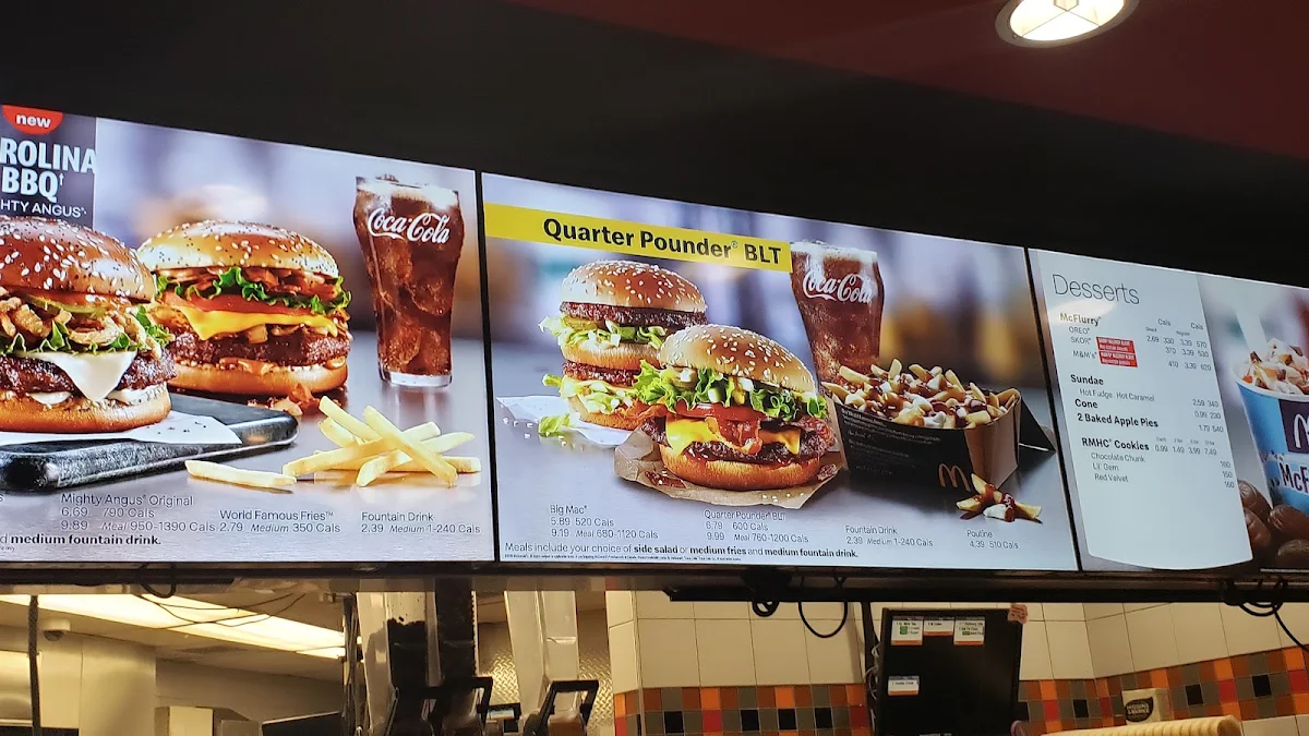 Menu, McDonald's