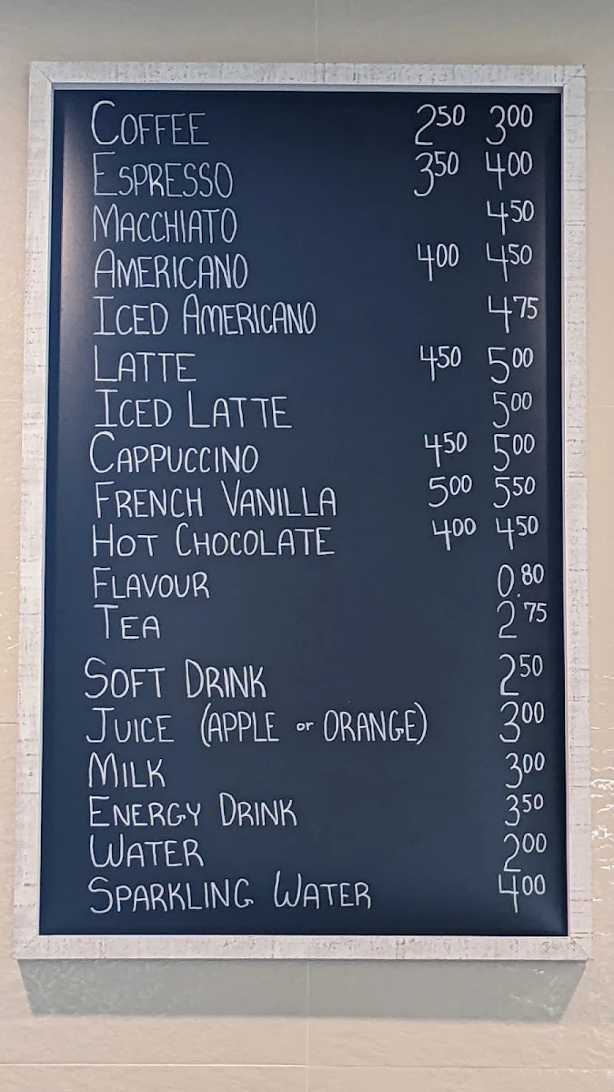 Menu, Roksy’s Cafe