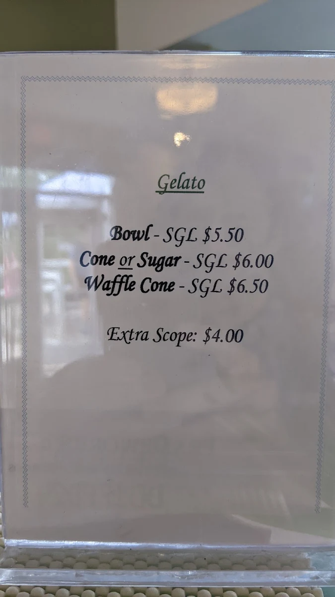 Menu, Roksy’s Cafe