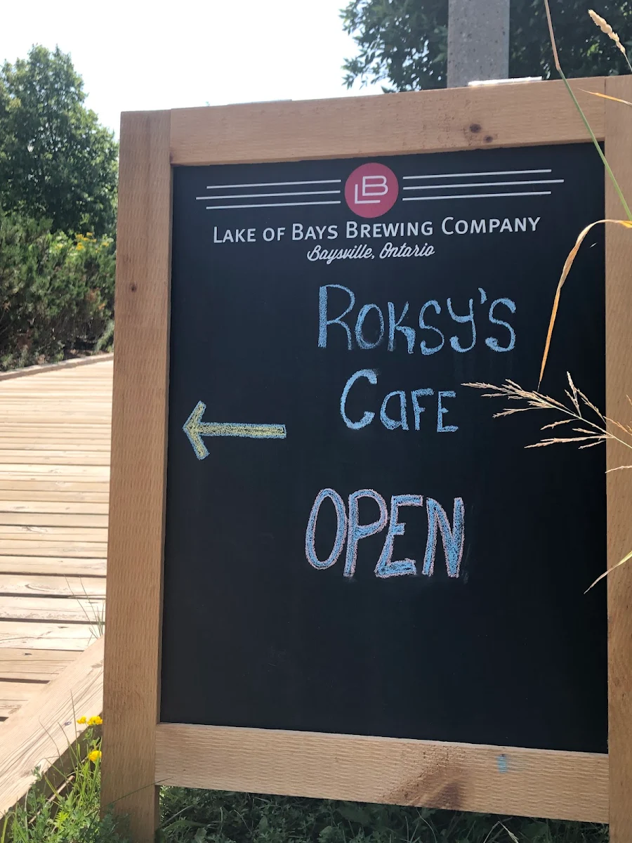 Menu, Roksy’s Cafe