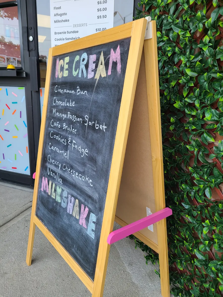 Menu, Jac and Jill's Bakeshop