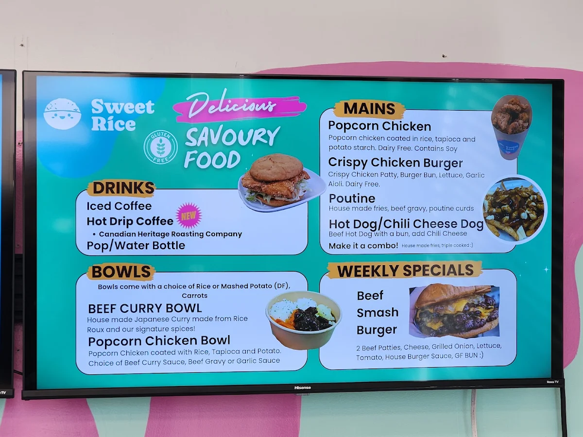 Menu, Sweet Rice