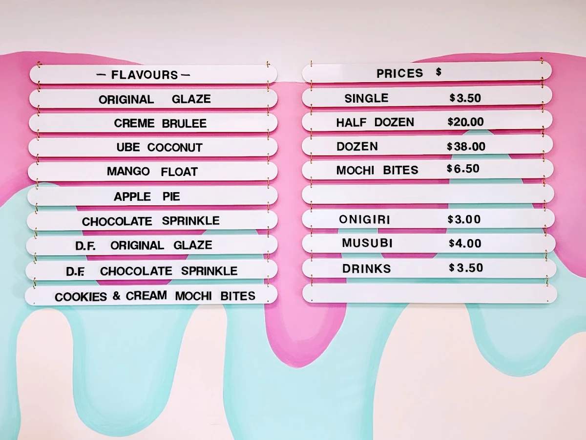 Menu, Sweet Rice