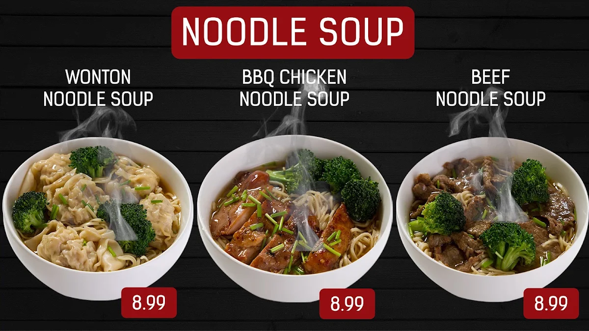 Menu, Famous Wok
